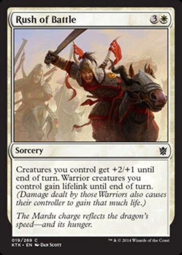 4x Rush of Battle ~ Near Mint Khans of Tarkir MTG Magic x4 4 UltimateMTG Playset - Image 1 of 1