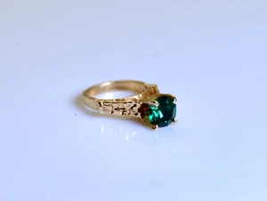 TINY Vintage 14K Yellow Gold Baby/Infant Ring For Necklace or Bracelet - Picture 1 of 3