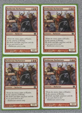 MAGIC THE GATHERING -BALDUVIAN BARBARIANS  4XPLAYSET - 8TH EDITION - COMMON -LP