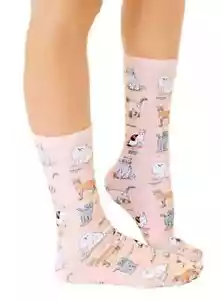 Calze Gattino Razze Gatto Pesca Unisex M/L Living Royal Novità Moda Nuove - Foto 1 di 2