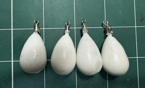 PEAR SHAPE BASS GLOW WEIGHTS 1oz x 5 WEIGHTS BASS BEACH LEADS COMPETITION - Picture 1 of 9
