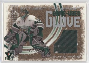 2006 ITG Between the Pipes Game-Used Glove Vault Emerald 1/1 Leland Irving 0t1