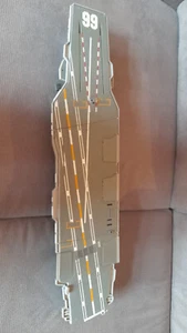 Mega Porte-avions micro machines galoob 1998 environ 78 cm incomplet - Picture 1 of 9