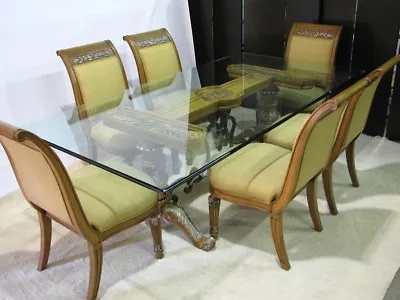 Henredon Statements  Palagio  Dining Table, 6 Side Chairs & 2 Arm Chairs • 6,738.75$