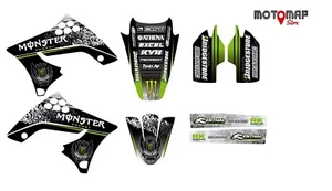 Kit Grafiche Adesivi Kawasaki Kx 125 250 Kx F 250 450 Kxf Crystal 5 mm Monster - Foto 1 di 1
