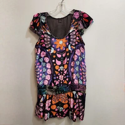 Mini Vestido Custo Barcelona Premium Terciopelo y Seda Talla Mediana Foto 1 de 4