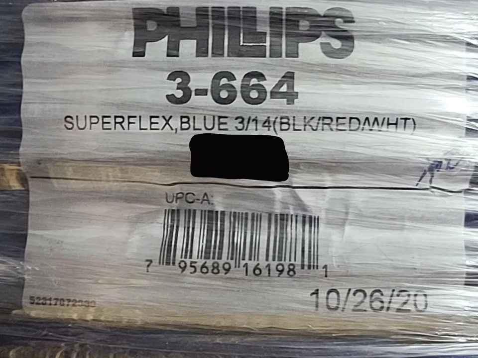 Phillips Industries 14/3C Arctic Superflex Trailer Cable SAE J1128 Blue /25ft - Image 1 of 4