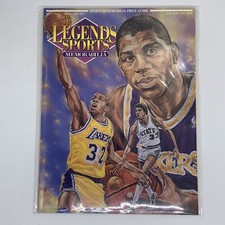 Legends Sports Memorabilia Magazine - Magic Johnson 1992 Lakers / State