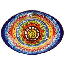Hand-painted Portuguese Pottery Clay Terracotta Serving Platter