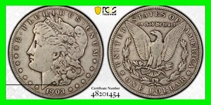 1903-S Morgan Silver Dollar $1 Coin - Graded PCGS F15 - Picture 1 of 4