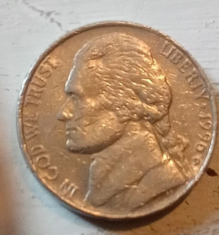 1996 D Strike Threw Error Nickel Cover