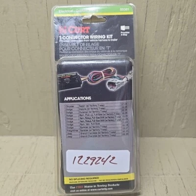 Arnés de cableado de luces de remolque enganche de remolque CURT 55381 conector en T Dodge Jeep nuevo de Lote Antiguo Foto 1 de 4