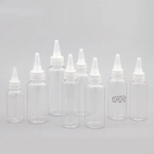 40-120ml Empty Plastic Glue Bottle Squeeze Liquid Oil Dropper With Screw-On Lids - Picture 1 of 12