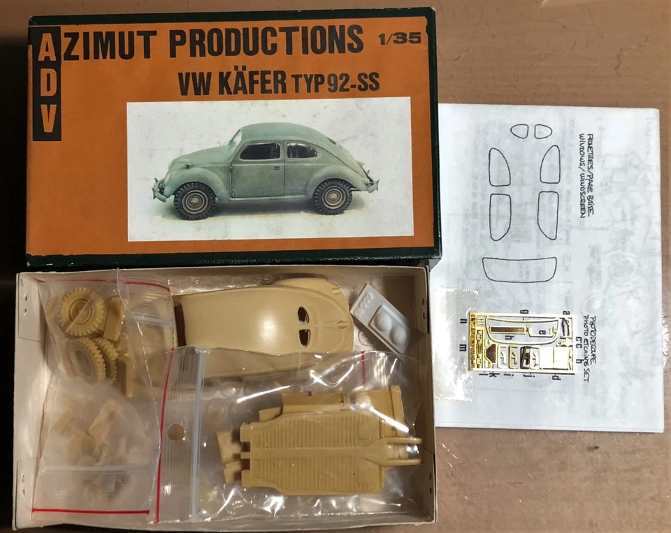 ADV AZIMUT PRODUCTION 35050 - VW KAFER TYP92-SS - 1/35 RESIN KIT - Immagine 1 di 1