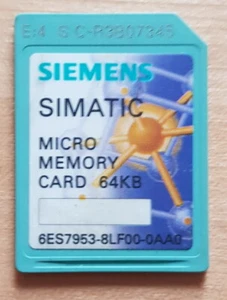 SIEMENS SIMATIC S7 MICRO MEMORY CARD S7-300 64KB 6ES7953-8LF00-0AA0 - Imagen 1 de 2