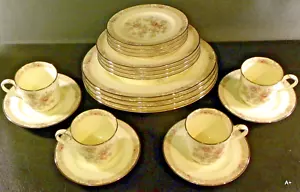 20 pcs ~ IMPERIAL GARDEN by NORITAKE BONE CHINA ~ 4 X 5 Piece Place Settings - Picture 1 of 13