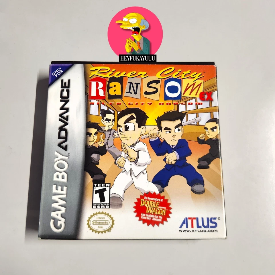 GBA River City Ransom EX CIB W/ Reg Card + Case Cover - Mint, Tested - Image 1 of 4
