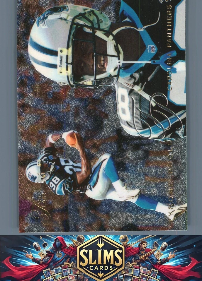 1995 Flair Carolina Panthers Tyrone Poole #27 Rookie - Image 1 of 2