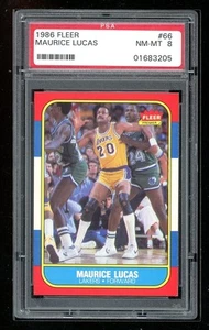 1986 Fleer #66 Maurice Lucas PSA 8 - Bild 1 von 2
