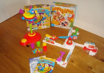 2tlg Set Gesellschafts-Spiele HASBRO -Kinder ab 4 - Looping Louie & Pinata Party - Bild 1 von 4