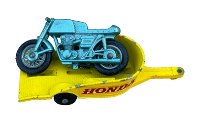 Matchbox Serie Nº 38 Honda Motocicleta y Remolque Lesney De Colección Foto 1 de 4