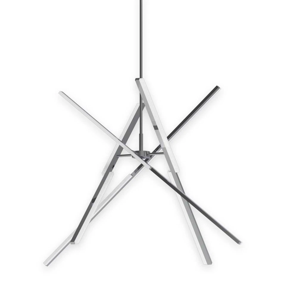 Artcraft Lighting AC7709 Stix 50"W Chandelier - Chrome - Image 1 of 3