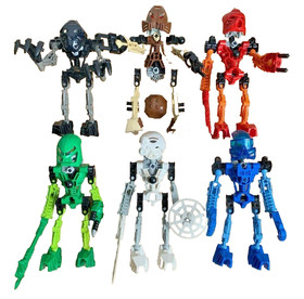 Your Choice Bionicle LEGO Toa Mata Tahu Kopaka Lewa Gali Onua Pohatu complete