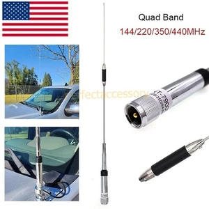 New Quad Band Antenna 144/220/350/440MHz For QYT KT-7900D KT-8900R Car Ham Radio - Picture 1 of 10