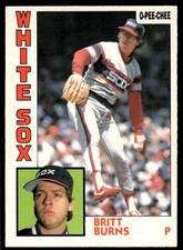 1984 O-Pee-Chee Britt Burns Chicago White Sox #125