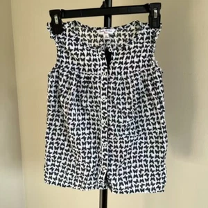 NWOT Kids Girls Brooks Brothers Sleeveless Ruffle Butterfly Top Blouse 10 - Picture 1 of 5