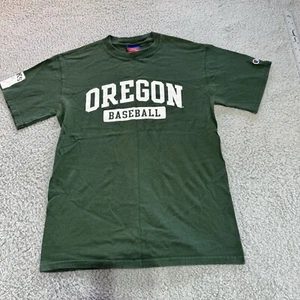 Oregon Ducks Green Shirt Baseball Champion Men’s Medium Vintage - Picture 1 of 10