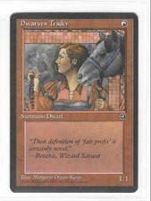 MTG HOMELANDS --- DWARVEN TRADER (v1) --- Common! NM! Magic Gathering!