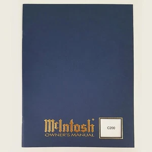 Original McIntosh C200 Vorverstärker Handbuch (New Old Stock) - Bild 1 von 1