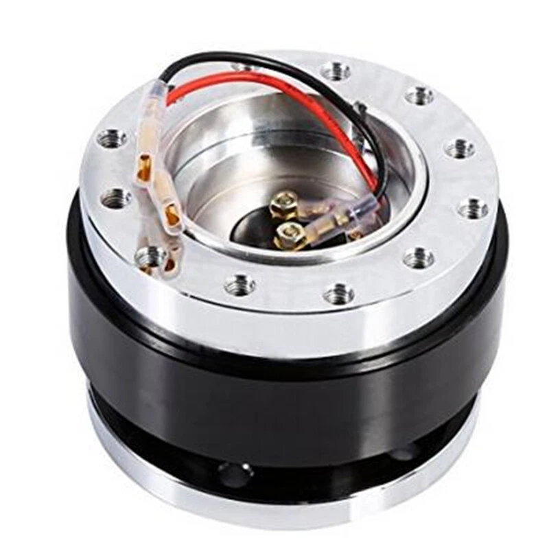 Kits Boss de liberación rápida para automóvil adaptador de cubo de volante de 6 orificios accesorios negros Foto 1 de 4