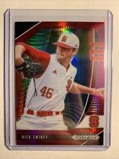2020 Panini Prizm Draft Picks Nick Swiney RC Red & Purple Hyper Prizm #PDP67
