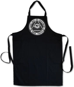 ILLUMINATI EYE BBQ COOKING KITCHEN APRON Society Free Masons Lodge Illumiatus - Bild 1 von 1