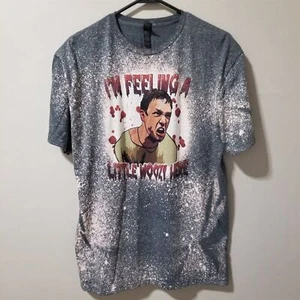 Camiseta blanqueada de Halloween para hombre L Stu Macher Feeling a Little Woozy Here Horror - Imagen 1 de 6