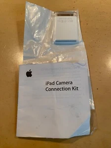 New & Sealed Genuine Apple iPad Camera Connection Kit Model A1362 w/Manual - Afbeelding 1 van 2