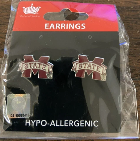 Mississippi State Bulldogs Post Earrings Cover