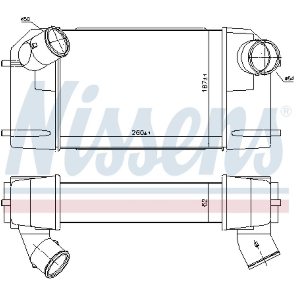 Ladeluftkühler Aluminium für Land Rover Defender Station Wagon Discovery I - Bild 1 von 1