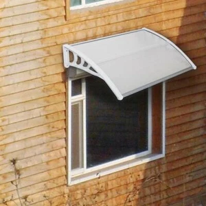 DIY 40" x 30" Window Canopy Awning Polycarbonate Front Door Patio - Picture 1 of 8