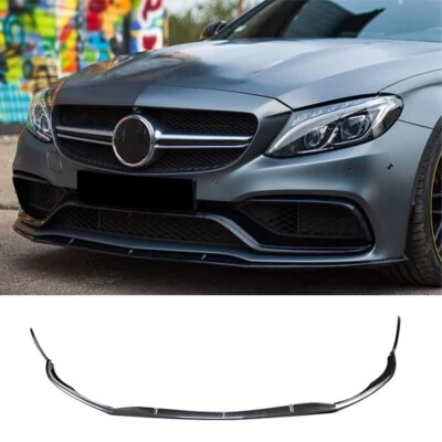 Alerón labial de parachoques delantero para Mercedes-Benz Clase C W205 C205 S205 C63 AMG 15-22 Foto 1 de 4