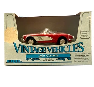 1960 Corvette Convertible 1:43 NOS Die Cast Model Car by ERTL Vintage Vehicles - Picture 1 of 7