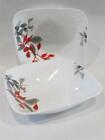 ?? 2-pk Corelle KYOTO LEAVES 1.4-Qt SERVING BOWLS Japanese Watercolor Red Gray