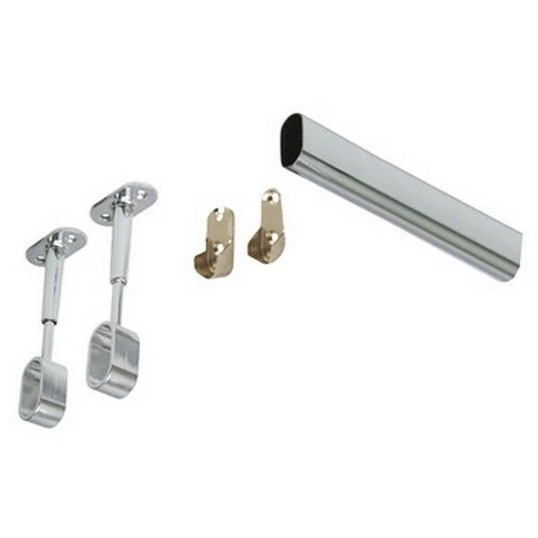 Häfele Wardrobe Rail Corner Set - Polished Chrome and Nickel Plated Finish