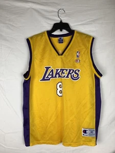Kobe Bryant Lakers Jersey 8 Champion Size Medium Vintage Black Mamba - Imagen 1 de 5