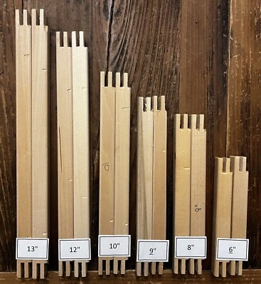 Wooden stretcher bar pairs for needlework/art canvases assorted sizes u choose - Image 1 of 4