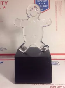 RAR Lillie Glasbläser Kunstglas Lebkuchenmann Weihnachten Skulptur Figur - Bild 1 von 6