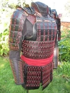 Medieval Samurai Armor Ninja Breastplate Leather Lamellar - Picture 1 of 3