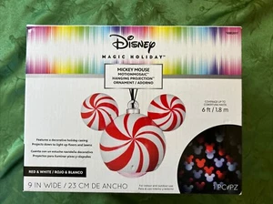 Disney Magic Holiday Mickey Mouse Motion Mosaic Hanging Projection Ornament NIB - Picture 1 of 3